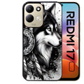 Coque pour Redmi 17 et 17C 4G 5G loup dreamcatcher