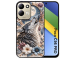 Coque pour POCO C95 PRO loup et lune