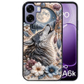 Coque pour Oppo A6 A6 A6K loup et lune