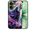 Coque pour Iphone 18 / PRO / PRO MAX / 18E loup et plume