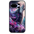 Coque pour Pixel 8A 9A 10A loup et plume