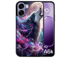 Coque pour Oppo A6 A6 A6K loup et plume