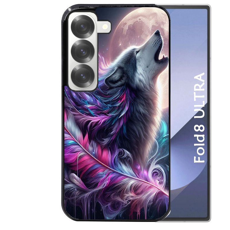 Coque pour Z FOLD 8 ULTRA loup et plume