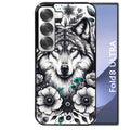 Coque pour Z FOLD 8 ULTRA loup et fleur