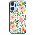 Coque noire taperso pour Honor X7A avec motif fleur des champs protection antichoc personnalisée