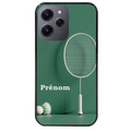 Coque noire taperso pour Redmi 12 4G et 5G avec motif badminton sport personnalise protection antichoc personnalisée