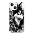 Coque taperso pour Iphone 15 et PRO PLUS PRO MAX avec motif loup dreamcatcher protection antichoc personnalisée