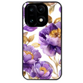 Coque noire taperso pour OnePlus 15 avec motif fleur pivoine protection antichoc personnalisée