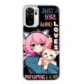 Coque taperso pour Redmi Note 10 4G 5G PRO 10S avec motif anime et chat protection antichoc personnalisée