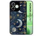 Coque noire pour Honor 600 LITE avec motif lune et etoile protection antichoc personnalisée