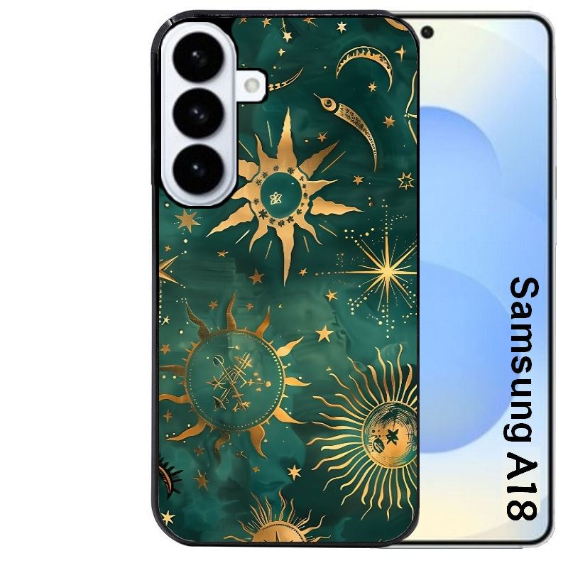 Coque pour Galaxy A08 A18 A28 A38 A58 lune astro