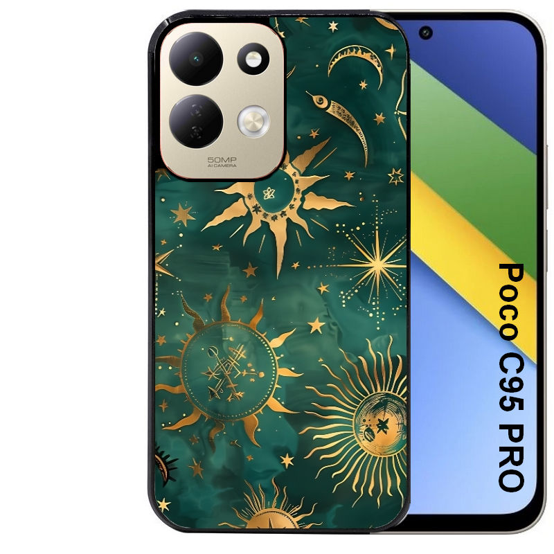 Coque pour POCO C95 PRO lune astro