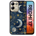 Coque pour Redmi 17 et 17C 4G 5G lune et etoile