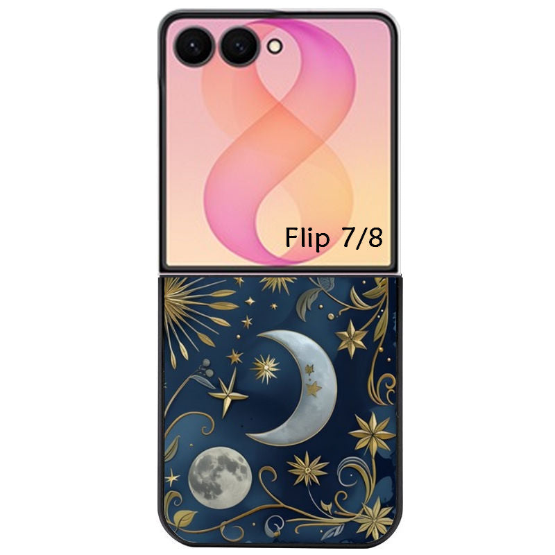 Coque pour Z FLIP 6 7 8 lune et etoile