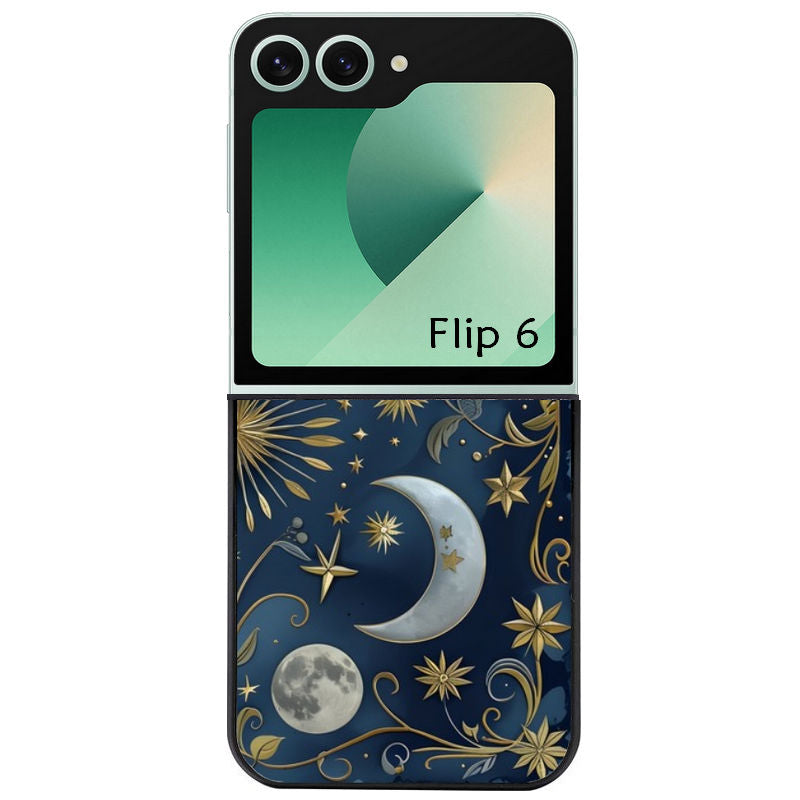 Coque pour Z FLIP 6 7 8 lune et etoile