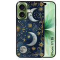 Coque pour Iphone 18 / PRO / PRO MAX / 18E lune et etoile