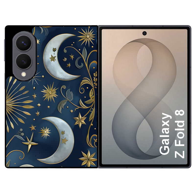 Coque pour Z FOLD 8 lune et etoile