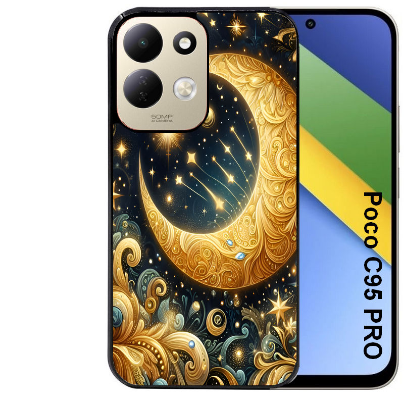 Coque pour POCO C95 PRO lune astre