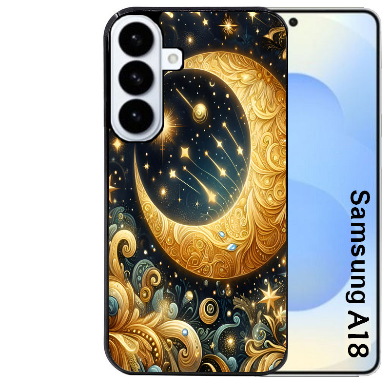 Coque pour Galaxy A08 A18 A28 A38 A58 lune astre