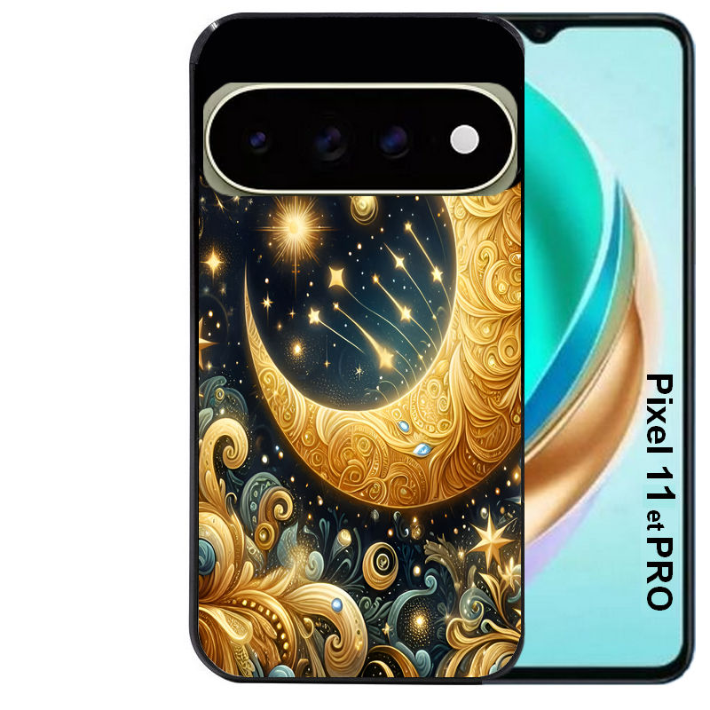 Coque pour Pixel 10 / 11 / PRO / XL lune astre