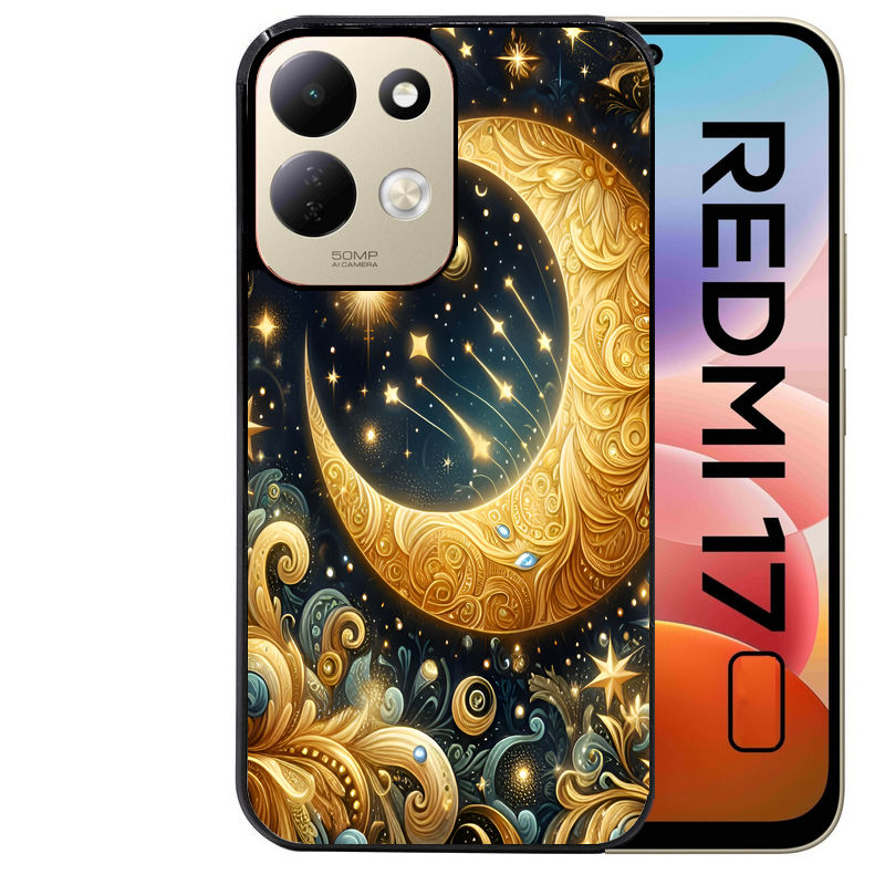 Coque pour Redmi 17 et 17C 4G 5G lune astre