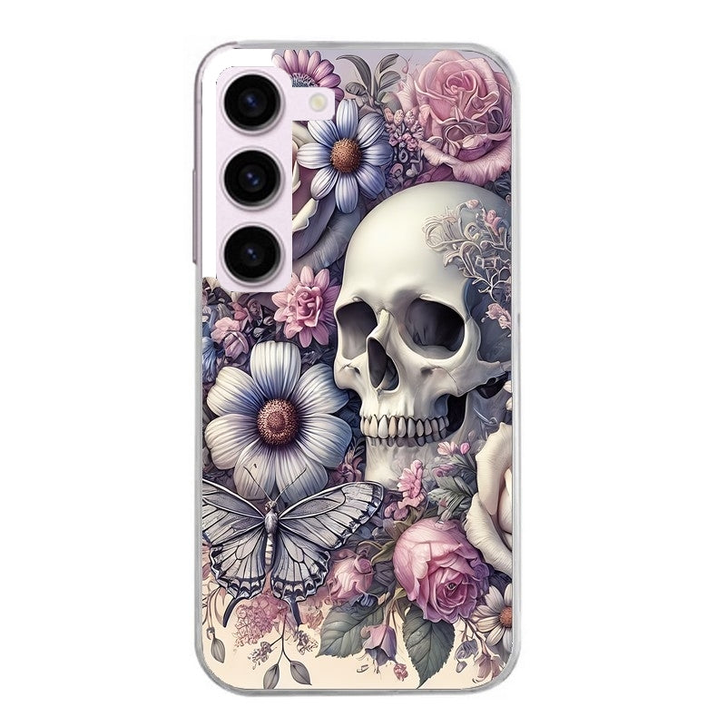 Coque taperso pour Galaxy A13 4G et 5G A23 A53 avec motif tete de mort pastel protection antichoc personnalisée