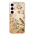 Coque taperso pour galaxy A04S A14 A34 A54 avec motif fleur et colibri protection antichoc personnalisée