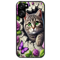 Coque noire taperso pour OnePlus Nord CE5 avec motif chat papillon 3 protection antichoc personnalisée