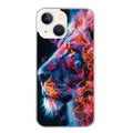 Coque taperso pour Iphone 13 et PRO MINI PRO MAX avec motif lion fluo protection antichoc personnalisée