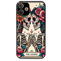 Coque noire taperso pour OPPO A5 PRO 4G et 5G avec motif tete de mort lovers protection antichoc personnalisée