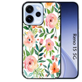 Coque noire taperso pour OPPO Reno 15 et F FS 5G avec motif fleur des champs protection antichoc personnalisée