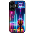 Coque noire taperso pour Redmi 13 4G avec motif basket electro personnalisee protection antichoc personnalisée