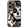 Coque noire taperso pour Redmi 12 4G et 5G avec motif tete de mort tatoo protection antichoc personnalisée