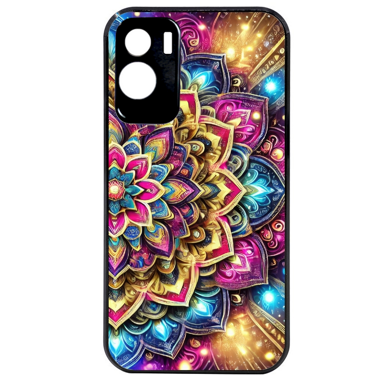 Coque noire taperso pour Honor 70 LITE 90 et LITE avec motif mandala 2 protection antichoc personnalisée