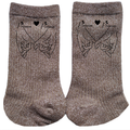 Chaussettes personnalisée paillettes bronze motif couple amour