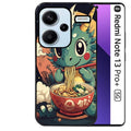 Coque noire taperso pour Redmi Note 13 PRO PLUS 5G avec motif dragon ramen 1 protection antichoc personnalisée