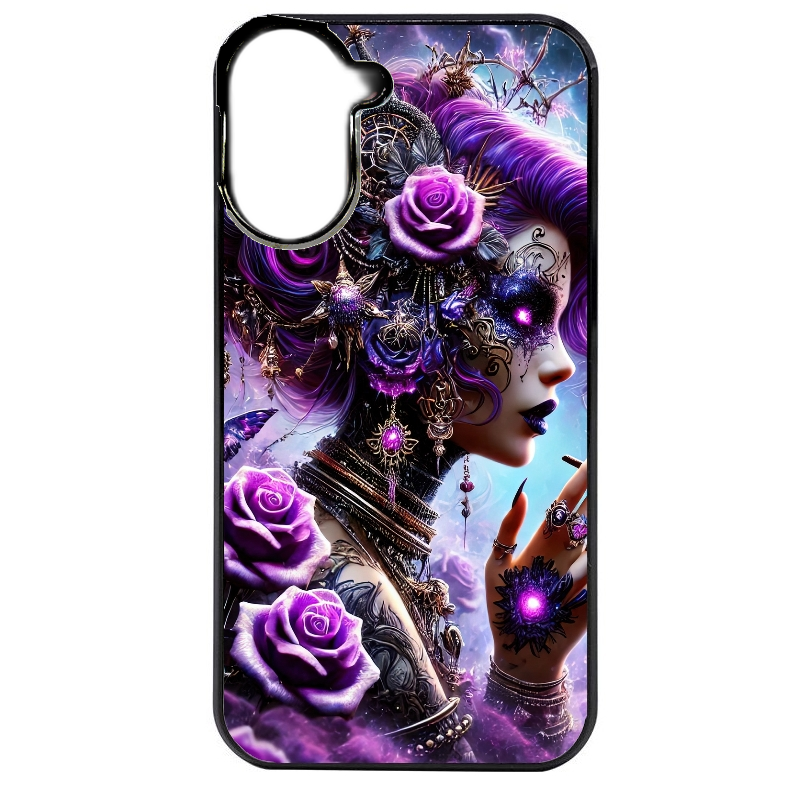 Coque noire taperso pour POCO C71 4G avec motif fee style steampunk protection antichoc personnalisée
