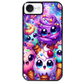 Coque noire taperso pour Iphone 16 16E PLUS MAX PRO avec motif anime ice cream kawaii protection antichoc personnalisée