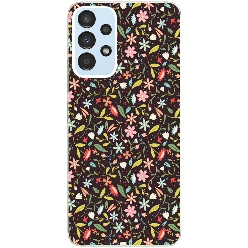 Coque taperso pour Galaxy A13 4G et 5G A23 A53 avec motif petites feurs multicolores protection antichoc personnalisée