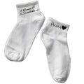 Chaussette courte personnalisée mamie formidable disponible en blanc, rose, vert, jaune, violet et bleu