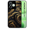 Coque noire pour Honor 600 LITE avec motif marbre noir protection antichoc personnalisée