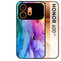 Coque noire taperso pour Honor 600 et 600 PRO avec motif marbre tie dye protection antichoc personnalisée