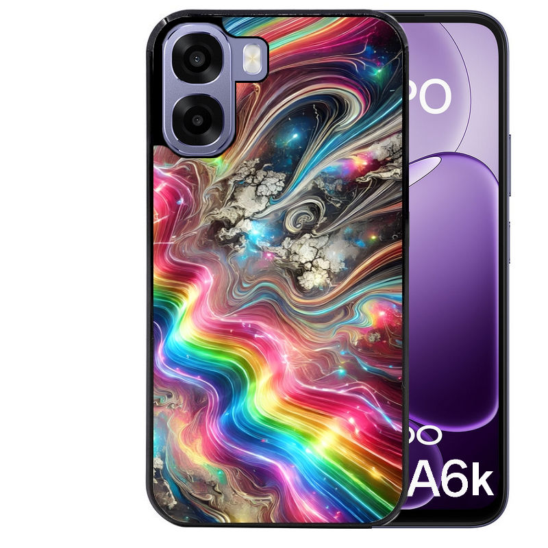 Coque pour Oppo A6 A6 A6K marbre arc en ciel