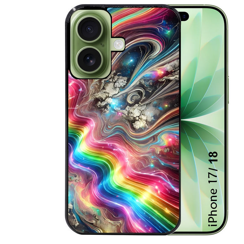 Coque pour Iphone 18 / PRO / PRO MAX / 18E marbre arc en ciel
