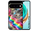 Coque pour Pixel 10 / 11 / PRO / XL marbre arc en ciel