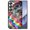 Coque pour Z Fold 8 / ULTRA marbre arc en ciel