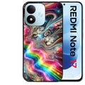 Coque pour Redmi Note 17 et PRO 4G 5G Max marbre arc en ciel