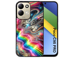 Coque pour POCO C95 PRO marbre arc en ciel