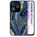 Coque pour Honor 600 SMART marbre bleu agathe