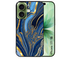 Coque pour Iphone 18 / PRO / PRO MAX / 18E marbre bleu agathe